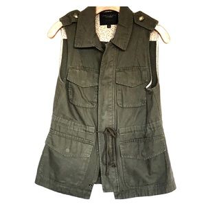 Sanctuary Utility Vest Military Green, XS